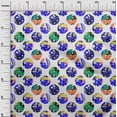 thumbnail image 3 of oneOone Georgette Viscose Blue Fabric Abstract Galaxy Circle Sewing Material Print Fabric By The Yard 42 Inch Wide, 3 of 4