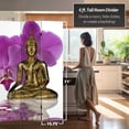 thumbnail image 5 of 6-Foot Tall Canvas Double-Sided Thai Buddha Room Divider, 5 of 5