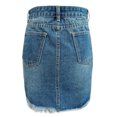 thumbnail image 5 of Idoravan Women's Basic Versatile Skirt Summer Plus Size Shorts Womens Denim Mini Skirt Womens Skirt, 5 of 5