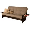 thumbnail image 2 of Kodiak Furniture Phoenix Queen-size Espresso Wood Futon-Linen Stone Mattress, 2 of 3