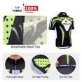 thumbnail image 3 of Sponeed Men Cycling Jersey Bicycle Shirt Cycling Shorts Padded Mens Cycle Clothing Green XXL, 3 of 8