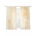 thumbnail image 2 of Collage Theme Sheer Curtains 63 Inches Long 2 Panels Retro Beige Oil Painting Texture Light Filtering Semi Sheer Window Curtains Drapes for Bedroom Living Room 52"x63", 2 of 7