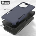 thumbnail image 2 of TECH CIRCLE Back Cover Case, for iPhone 16 Case 6.1-Inch (2024), Plastic Shell Silicone Protective Shockproof Phone Case, Slim Fit Lightweight Basic Case for Women Men, Darkblue, 2 of 5