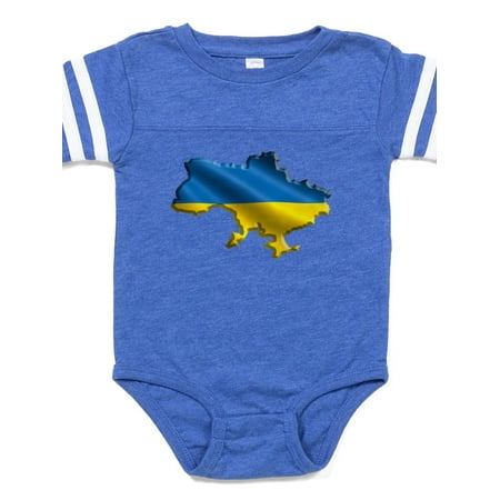 

CafePress - Ukraine Pride Love Ukrainia - Cute Infant Baby Football Bodysuit