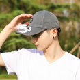 thumbnail image 5 of Gorra de béisbol para hombre con ventilador solar, gorras de verano de malla para playa, solar/USB, gris ER, 5 of 5