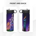 thumbnail image 3 of Beetlejuice Kids Insulated Water Bottle With Straw - 18 Oz Stainless Steel Double Wall Vacuum Cup, Leakproof, Bpa Free, Suitable For Boys And Girls, 3 of 5