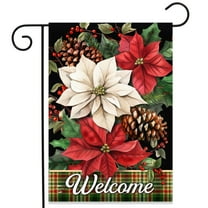 Briarwood Lane Mixed Poinsettias Garden Flag