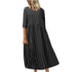 thumbnail image 1 of Vestidos Para Mujer Vestido Bohemio Cuello Redondo de Moda Manga Corta Estampado Swing Vestido Informal Odeerbi ODB171813, 1 of 8