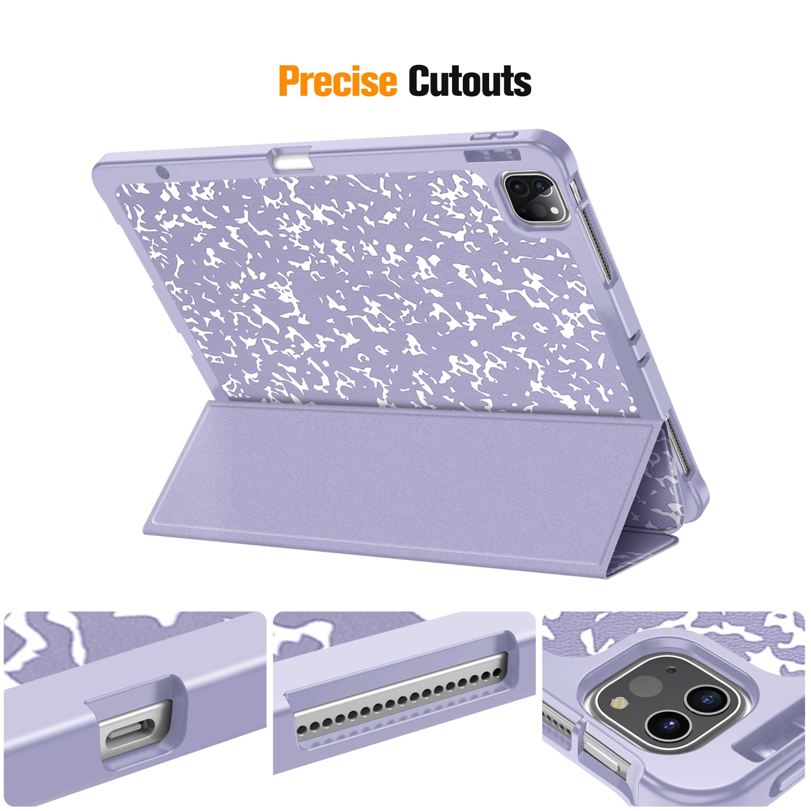 Fintie TPU Case with Pencil Holder for iPad Pro 12.9-inch 5th/4th/3rd Generation - Slim Soft TPU Protective Cover with Auto Wake/Sleep for iPad Pro 12.9 (2021/2020/2018)