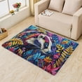 thumbnail image 2 of 2 x 3 Rugs Animal Area Rug, Colorful Carpet for Living Room Bedroom Entryway Wildlife Patterned Indoor Home Decor, Non Slip Soft & Low Pile Small Washable Rug ZH&298, 2 of 7