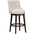 thumbnail image 1 of Hillsdale Halbrooke 30" Wood Transitional Bar Stool in Cream/Brown, 1 of 7