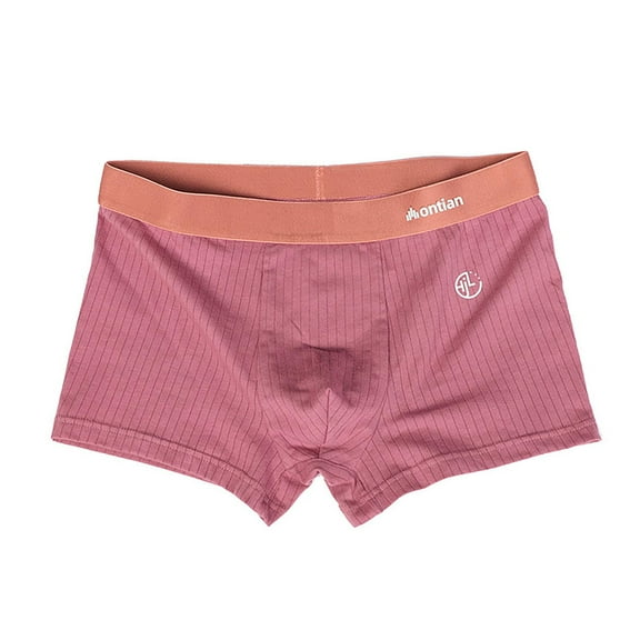 Dxzfnsa Mens Boxer Shorts - Woven Cotton Boxers for Men with Functional Fly - Lightweight Mens Underwear Boxers Men's Clothing,Red-XL