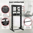 thumbnail image 4 of AOILE 12/20 Ton Hydraulic Press, H-Frame Garage Floor Shop Press with Press Plates, Heavy-Duty Adjustable Hydraulic Shop Press, for Auto Bending Stamping, 4 of 7