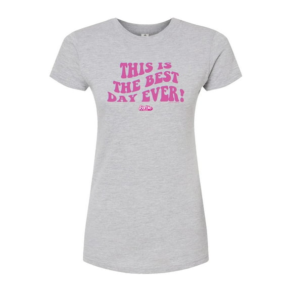 Barbie the Movie - Best Day Ever - Juniors Fitted Graphic T-Shirt