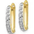 thumbnail image 3 of 10K Yellow Gold Diamond Fascination Hinged Hoop Earrings (Width 2) (Length 16) - Jbsp, 3 of 6