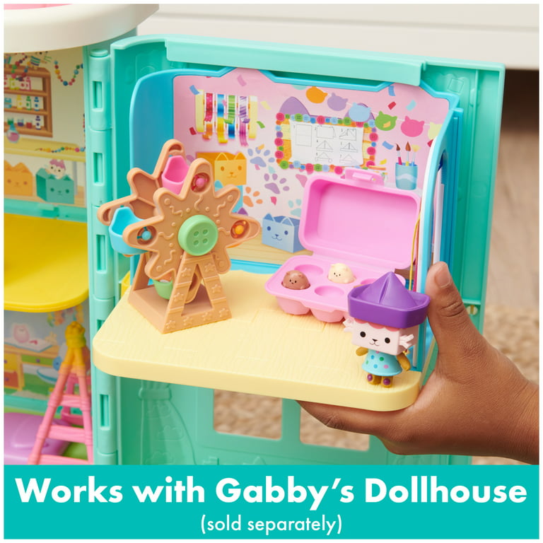 GABBY'S DOLLHOUSE Complete Set 6 Rooms KITCHEN BATH BED MUSIC PLAY CRAFT  NEW