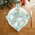 thumbnail image 2 of Coolnut Set of 1 Cute Unicorns Satin Napkin Square 20 Inches Table Napkins Soft Smooth Decorative Napkins for Wedding Banquet Party Decoration, 2 of 6