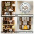 thumbnail image 6 of Aheaplus Rotating Shoe Rack Tower, 7-Tier Spinning Shoe Rack 360 Revolving Shoe Rack Organizer for Closet, Display Round Storage Carousel Shoes Closet Organization, Rustic Brown, 6 of 8