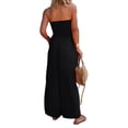 thumbnail image 2 of Women Summer Sleeveless Jumpsuit Casual Strapless Wide Leg Jumpsuit, 2 of 4