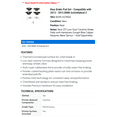 thumbnail image 2 of Rear Brake Pad Set - Compatible with 2013 - 2015 BMW ActiveHybrid 3 2014, 2 of 2