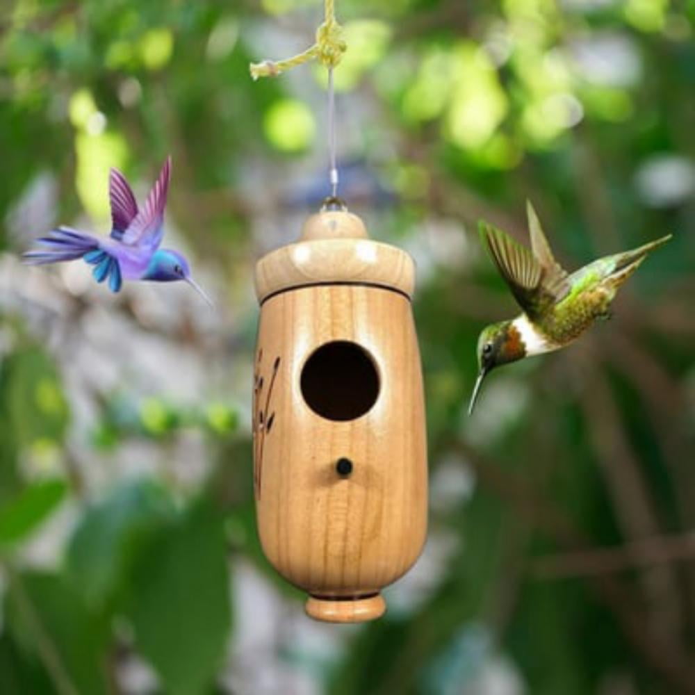 Hummingbird House 2022 New Wooden Hummingbird House for Outside