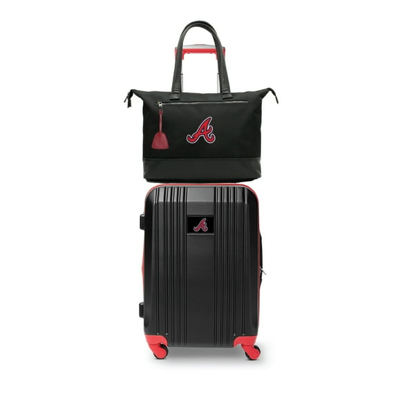 MOJO Atlanta Braves Premium Laptop Tote Bag and Luggage Set
