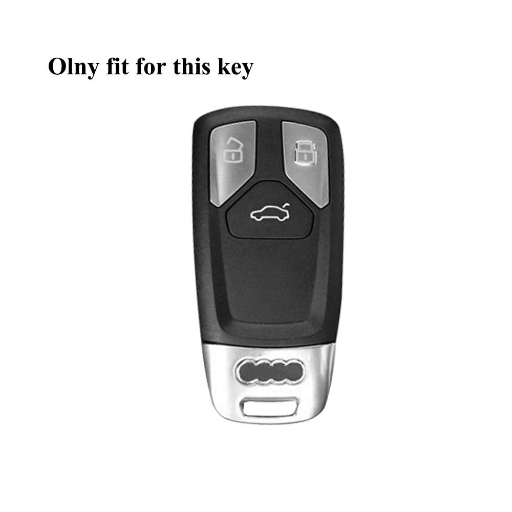Key Shell Key Fob Cover Case Keychain Compatible with Audi A3 A4 A6 TT Q5 Q7 S5 SQ5 R8 Key Case Holder Protecto Keychain