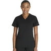Dickies Balance Scrubs Top For Women V-Neck With Rib Knit Panels DK870