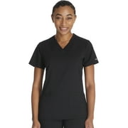 Dickies Balance Scrubs Top For Women V-Neck With Rib Knit Panels DK870