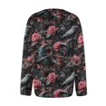 thumbnail image 5 of Halloween Sweaters for Women Funny Halloween Pumpkin Womens Sweaters Cardigan Knit Button Down Cropped Long Sleeve Fall Winter Trendy Plus Size Sweatshirt Tops Hot Pink 4XL, 5 of 6