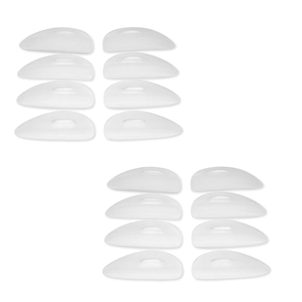 Minnieouse Almohadillas para levantar pestañas, 16 piezas, con línea de ranura recta, almohadilla para permanente de pestañas, para estuches de belleza, plantillas de cejas Minnieouse CE001669-00