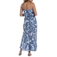 thumbnail image 2 of Strapless Paisley Maxi Dress Cover-Up Swimsuit, 2 of 4
