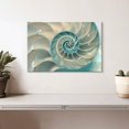 thumbnail image 2 of Elephant Stock Inside A Nautilus Shell Wall Art - Horizontal Canvas Wall Art - Living Room Wall Decor - Animal Canvas - Gray And Blue Decor - 12" x 8", 2 of 8