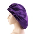 thumbnail image 4 of ENJOYW Solid Color Women 2-Layer Night Sleep Bonnet Slouchy Hat Home Hair Care CapPolyester, 4 of 7