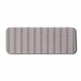 thumbnail image 1 of Ikat Computer Mouse Pad, Bohemian Funky Geometric Retro Pastel Pattern Abstract Modern Art Deco Rhombuses, Rectangle Non-Slip Rubber Mousepad Large, 31" x 12" Gaming Size, Grey and Pink, by Ambesonne, 1 of 2