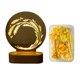 thumbnail image 1 of Cateissary Lámpara de noche, mesita de noche, flores prensadas acrílicas, mesita de noche, de centro, luz nocturna, protección ocular, carga USB, Iluminación y accesorios Amarillo Cateissary HA011273-02B, 1 of 6