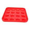 thumbnail image 3 of Bandeja para soporte de bolas de billar, soporte para bolas de billar, contenedor resistente al desgaste rojo, 3 of 8