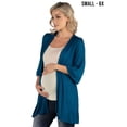 thumbnail image 2 of Maternity Open Front Elbow Sleeve Cardigan, 2 of 8