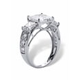 thumbnail image 2 of PalmBeach Jewelry 3.72 TCW Princess-Cut Cubic Zirconia Solid 10k White Gold Ring, 2 of 6