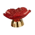 thumbnail image 5 of WeiLaiKeQi Decorative Pedestal Bowl Decor Serving Tray for Birthday Living Room Banquet Red, 5 of 9