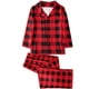 thumbnail image 3 of Qarigey Pijamas navideños a juego con la familia a cuadros ropa de dormir de manga larga vacaciones Navidad Loungewear Homewear Pijama HOMBRE XL, 3 of 6