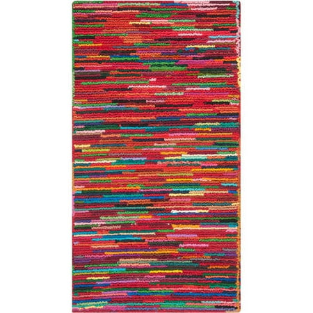 Safavieh Nantucket Tanzil Hand-Tufted Cotton Area Rug, Pink/Multi-Colored