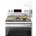 thumbnail image 2 of Stove Top Covers for Electric Stove 31x24 Inches, West Texas Star Rustic Heat Insulation Fireproof Glass Cooktop Protector, Farmhouse Teal Green Wood Plank Countertop Stovetop Cover for Kitchen, 2 of 8