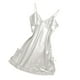 thumbnail image 3 of Camisón de verano para mujer, camisón corto de satén rockero S, 3 of 8