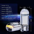 thumbnail image 3 of W5W Led T10 Car Light COB Glass 6000K White Car Interior Car License Plate Light Dome Reading Light DRL Bulb Style 12V, 3 of 4