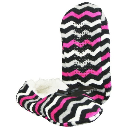chevron print slippers womens cozy plush ballet style house slippers