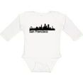 thumbnail image 3 of Inktastic San Francisco Skyline Boys or Girls Long Sleeve Baby Bodysuit, 3 of 5