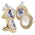 thumbnail image 3 of COSMOBETTY Cupboard Knobs Golden Rhinestone For Diy Enthusiasts 4Pcs 1.1In Screw Length, 3 of 7