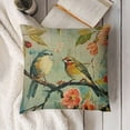 thumbnail image 3 of SHANXI Throw Pillow Covers Square Cushion Covers  Decorative Pillow Case for Couch Bed Animal Printing Birds Watercolor Pillowcase 24x24in, 3 of 5