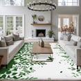thumbnail image 3 of Green Spring Botanical Area Rugs 5'x7', Washable Small Throw Rugs for Laundry Room Playroom, Weeping Eucalyptus Butterfly Indoor Outdoor Rug Non-Slip Low Pile Carpet Runner Reversible Floor Mats, 3 of 8
